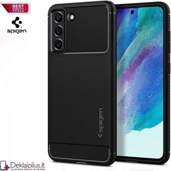 Spigen rugged armor guminis dėklas (telefonui Samsung S21 Fe) Spigen rugged armor guminis dėklas (telefonui Samsung S21 Fe)